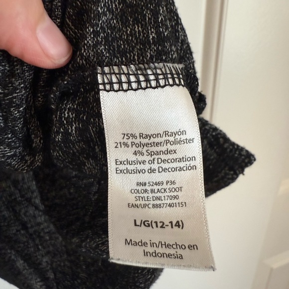 Danskin super soft casual dark grey hooded vest women's L - Picture 7 of 7